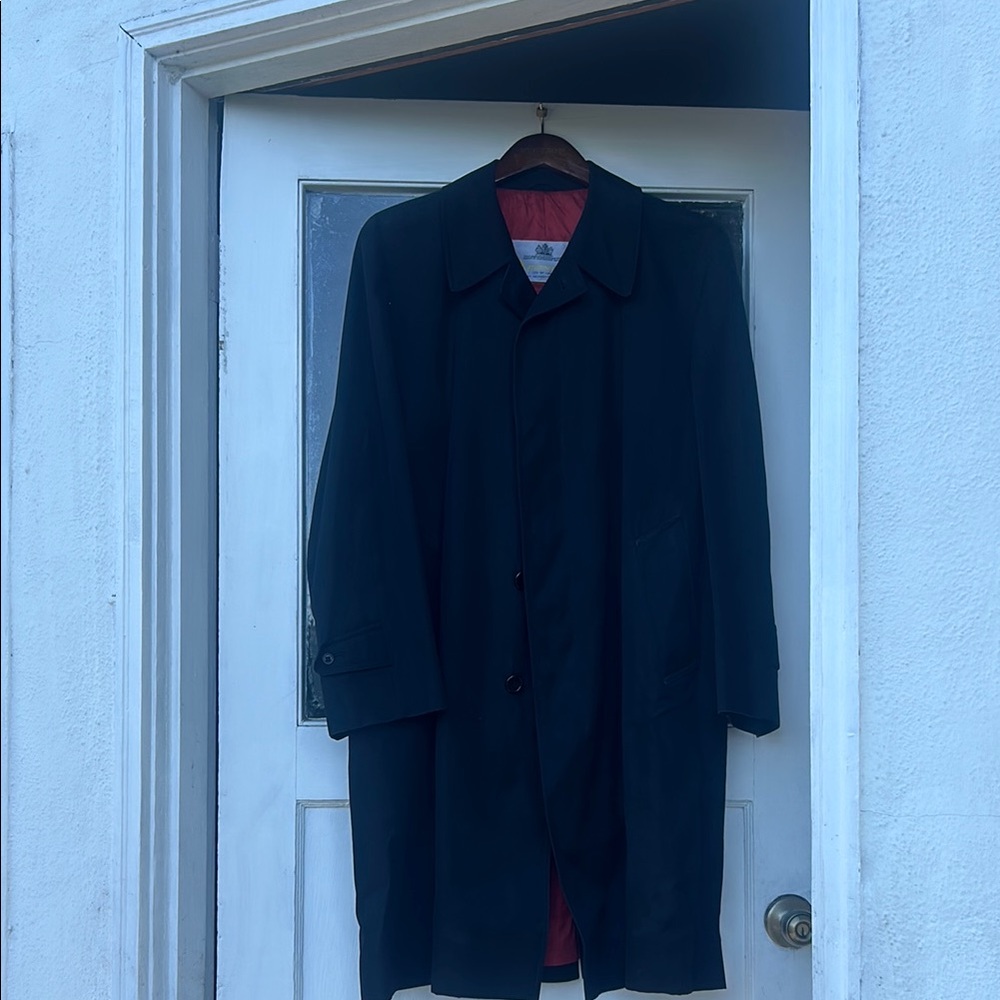 Aquascutum London Black Trench Coat Classic Style